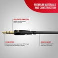 thumbnail image 2 of Monster Essentials Mini-to-Mini Audio Interconnect Cable - 3.5mm Stereo Male-to-Male AUX Cord with Durable Duraflex Jacket, 3M Length for High-Quality Sound Transfer, 2 of 8