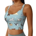 thumbnail image 2 of Pofeuu Dog Pets Print Sports Bra for Women Sexy Vest Yoga Running Gym Fitness Crop Bras Tops-Large, 2 of 8