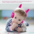 thumbnail image 4 of VIVEFOX Kids Headphones, 2 in 1 Cat/Bunny Ear Headphones On-Ear Headphones, Volume Limited Headsets Best Gift for Kids(Pink), 4 of 6