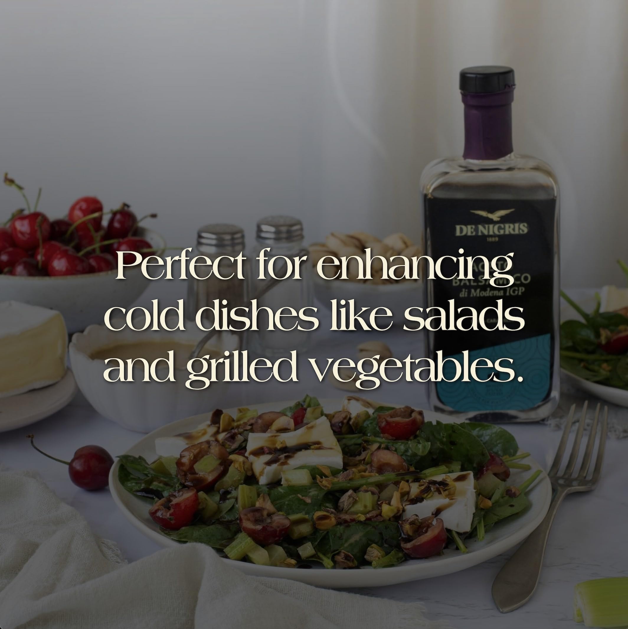 De Nigris balsamic vinegar of Modena Excellence Line Silver Eagle, 8.5 fl oz (250 ml)