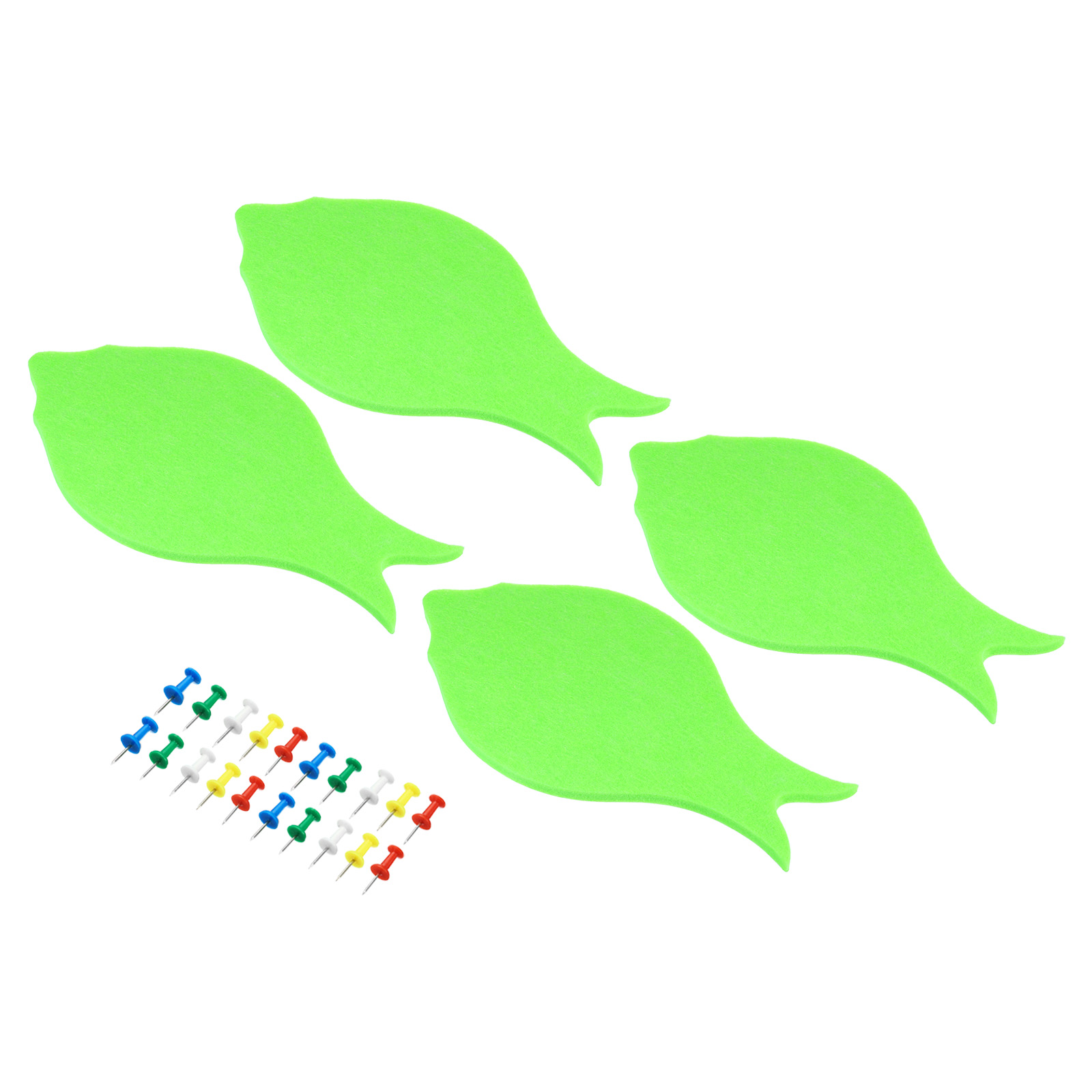 bulletin-boards-fish-self-adhesive-wall-felt-push-pins-tiles-green-4