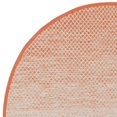 thumbnail image 2 of SAFAVIEH Montauk Vaughn Geometric Cotton Area Rug, Orange/Ivory, 6' x 6' Round, 2 of 6