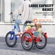 thumbnail image 4 of VEVOR Triciclo plegable para adultos, triciclo plegable para adultos de 20 pulgadas y 7 velocidades, bicicleta de crucero de 3 ruedas de acero al carbono con canasta grande y asiento ajustable, 4 of 9