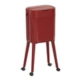 thumbnail image 4 of twisto Bin with Compaction Function, Double Inner Container, Spacious Waste Basket And Storage Compartment for Bin Bags in The Base, for Kitchen And Househol Red, 4 of 8