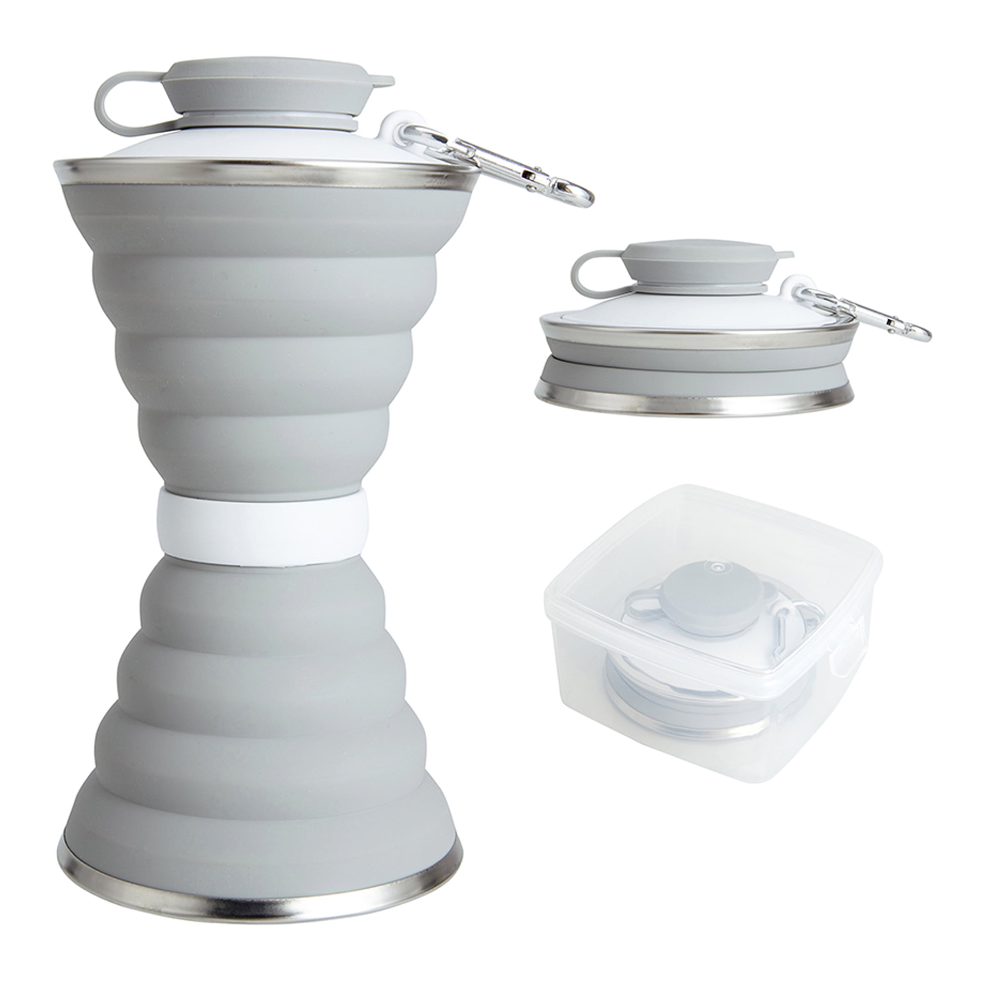 SAYFUT Collapsible Foldable Water Bottle, Portable Reusable Leakproof