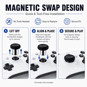Replacement Thumbsticks for Xbox Elite 2 Controller, 6 in 1 Swap Magnetic Joysticks for Xbox Elite Series 2 Core(Model 1797)