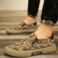 thumbnail image 3 of Mens Camo Slip on Walking Loafers 2025 Casual Comfortable Camoflage Low Top Canvas Shoes Fashion Sneakers, 3 of 8