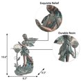 thumbnail image 4 of Estatua de jardín TERESA'S COLLECTIONS Fairy con cristal craquelado, 4 of 7