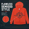 thumbnail image 6 of Disney Percy Jackson and the Olympians Men's Cosplay Fleece Zip-Up Hoodie Mineral Wash Orange, 6 of 6