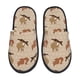 thumbnail image 1 of Fotbe Squirrel nut backgrounds Pantuflas Peludas para Mujer con Estampado, Zapatillas de Peluche, Zapatos de Invierno para Casa, Uso Interior y Exterior-Medium, 1 of 8