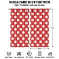 thumbnail image 2 of Vintage Polka Dot Kitchen Curtains Set of 2 - 42x84 Inch Classic Black & White Dots, Rod Pocket Window Panels, 2 of 2