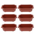 thumbnail image 1 of 6pcs Plastic Flower Pot Succulent Plants Bonsai Planting Pots Landscape Flowerpot, 1 of 9