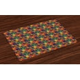 thumbnail image 1 of Woodland Placemats Set of 4 Colorful and Abstract Nature Inspired Composition Fallen Leaves of Deciduous Trees, Washable Fabric Place Mats for Dining Room Kitchen Table Decor,Multicolor, by Ambesonne, 1 of 4