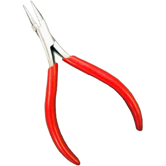 JEWEL TOOL 6.5" (16.5 cm) Bent-Nose Pliers | Perfect for Jewelry Work | Extra Durable Bent-Nose Tips | Double Spring Action