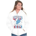 thumbnail image 3 of Hefty Smurf American Muscle USA Unisex Plus Size Zip Hoodie Brisco Brands 4X, 3 of 5