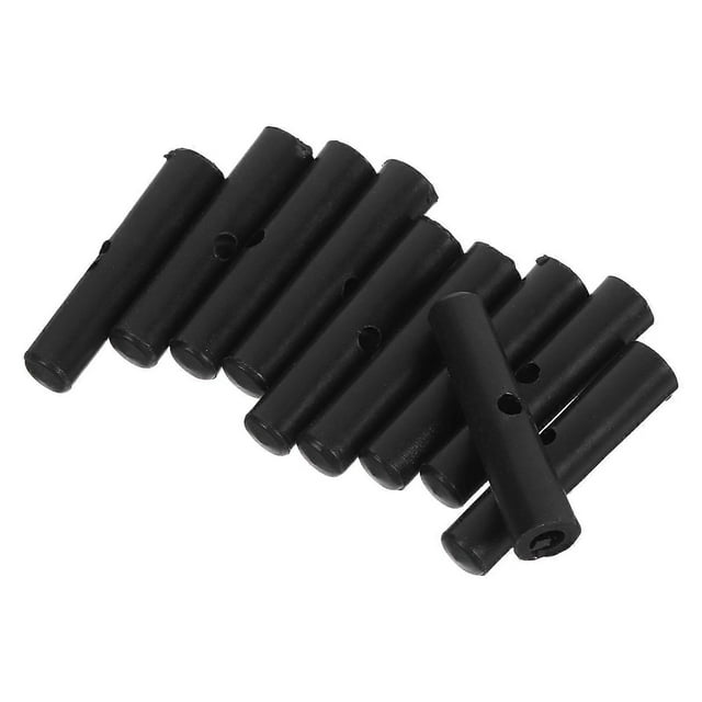 Replacement Umbrella Tail Beads For Daily Use 10Pcs Black Plastic Umbrella Maintenance Easy Installation