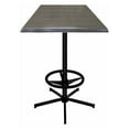 thumbnail image 5 of Indoor/Outdoor 42" Tall OD216 Black Table Base with 30" x 30" Square Indoor/Outdoor Black Steel Top by the Holland Bar Stool Co., 5 of 5
