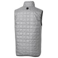 thumbnail image 3 of Men's Cutter & Buck Gray Dartmouth Big Green Big & Tall Rainier PrimaLoft Eco Full-Zip Puffer Vest, 3 of 3