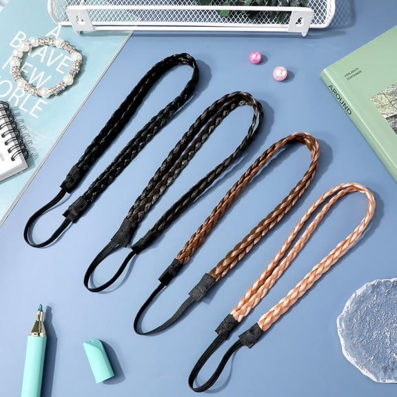 GAXIRE 4-Pack Headbands Fastening, Comfortable Fit, and Lightweight, 9.04 x 1.57 x 0.20 inches