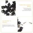 thumbnail image 3 of 100pcs Plastic Furniture Corner Braces Drawer Bottom Repair Fixing Mending Wedges, 3 of 9