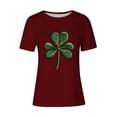 thumbnail image 4 of Mujeres Manga Corta de Verano Tops Impreso Sudadera Casual, Cuello Redondo Blusa Ligera para la Primavera Y el Verano, 4 of 4