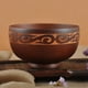thumbnail image 3 of Cuenco de madera estilo mongol para sopa, ensalada, arroz y fideos, 5 unidades, estilo étnico, madera natural, para niños, vajilla, 3 of 8