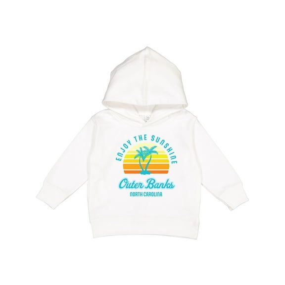 Inktastic Summer Enjoy the Sunshine Outer Banks North Carolina in Blue Toddler Hoodie