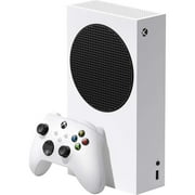 Microsoft RRS-00001 Xbox Series S 512 GB SSD All Digital, Disc-Free Gaming Console, White with Dual Controller (White & Carbon Black) Bundle | Official Microsoft USA Dealer