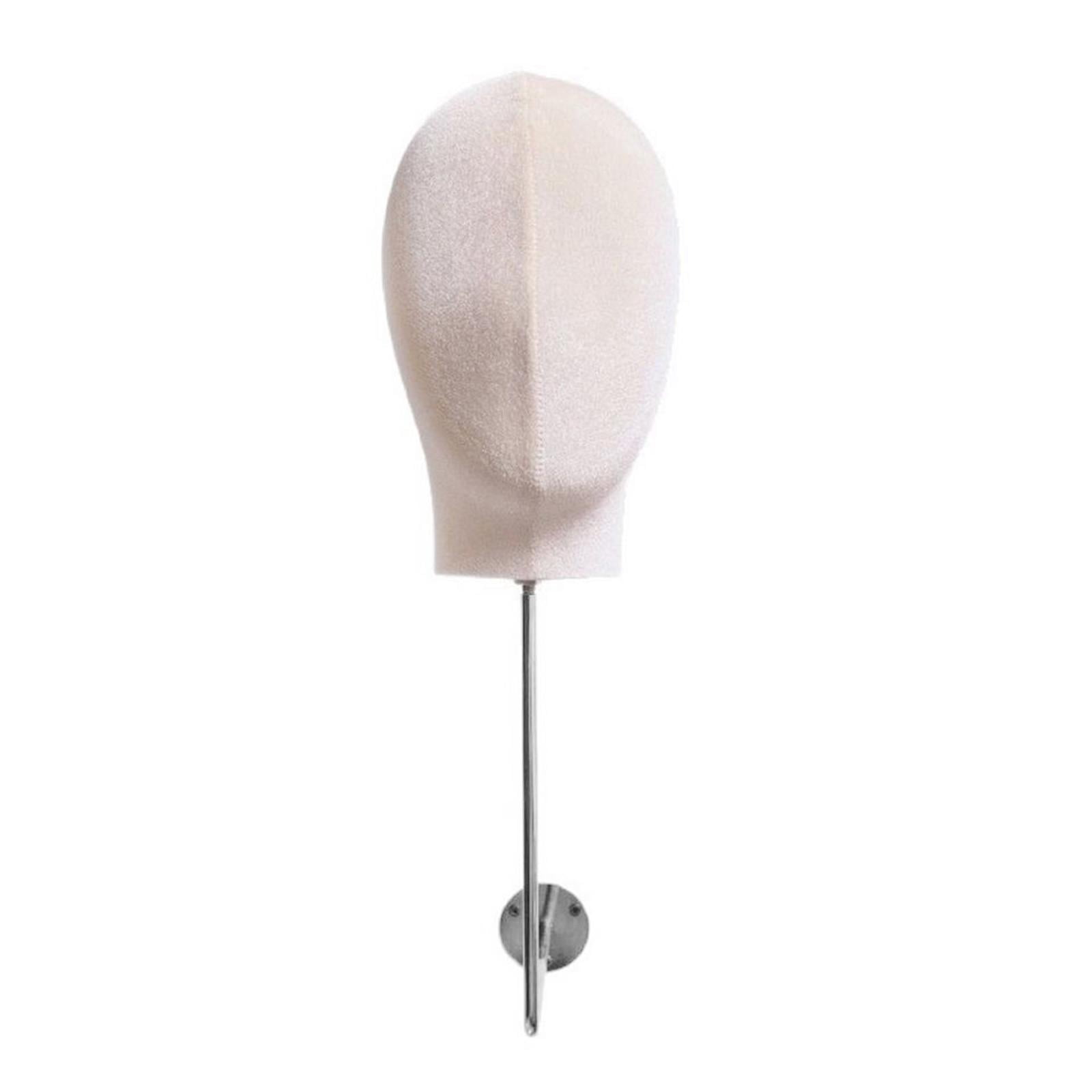 Serenable Mannequin Head Model, Hat Display, Mannequin Head, Modern Fashionable Portable Storage Rack for Making Styling Shopping Malls Beige