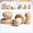thumbnail image 2 of RENACLIPY Khaki Wooden Stamp Handle Set 12 Pieces for Crafts Wedding Invitations and Scrapbooking, 2 of 8