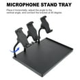 thumbnail image 3 of Luxshiny Clamp-On Rack Mic Stand Shelf Mobile Phone Live Broadcast Bracket Black ABS 90-Degree Bracket Connection 1Set, 3 of 8
