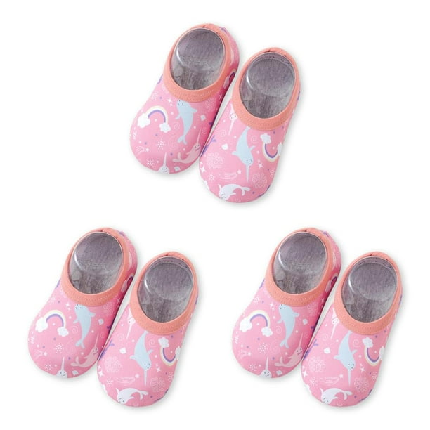 Advancent 1 par de zapatillas de agua para niños pequeños antideslizantes para niños y niñas, bonitos zapatos de natación para surf, buceo, Type1 NO1