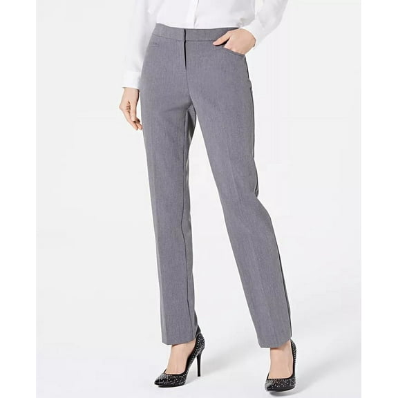 Alfani PEPPER GREY Women's Straight-Leg Pants, US 18S