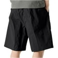 thumbnail image 7 of cllios Men's Cargo Shorts Casual Classic Fit Work Shorts Lightweight Athletic Shorts with Multi Pockets Cargo Shorts for Men Under $10 Black,XXXL, 7 of 7