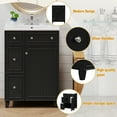 thumbnail image 3 of MAYEERTY 24" Bathroom Vanity Cabinet with Ceramic Sink - 2 Drawers for Organization, Reliable Style for Bathrooms, 3 of 23