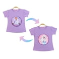 thumbnail image 1 of Camiseta de verano de Frozen de Disney para niña, disfraz de manga corta, 1 pieza, cambio de lentejuelas, gráfico, Elsa, Anna, ropa de algodón para niños, Tee4T para niños Gao Jinjia LED, 1 of 2