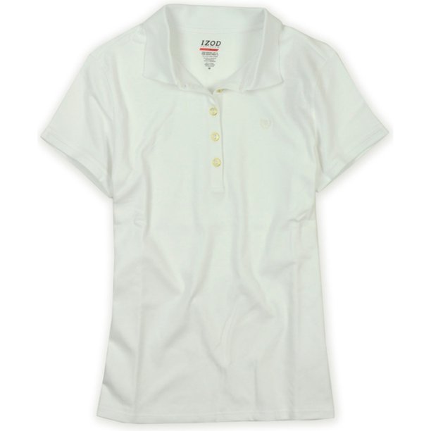 Polo IZOD Performx Basix Sun Control Upf 15 para mujer blanco XL