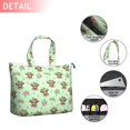 thumbnail image 2 of Green Highland Cow Flower Pattern Travel Tote Bags for Women Carry On,Large Weekender Bags for Women Travel,Multi Functional Duffle Bag for Work,Shopping,Sports, 2 of 5