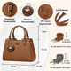 thumbnail image 4 of "Bolsas Para Dama Moda Bolsas Tote Con Dos Correas De Hombro Belug, Marron ", 4 of 5
