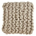 thumbnail image 1 of Saro Lifestyle 551.N18SC Chunky Cable Knit Design Throw Pillow Cover, 1 of 1