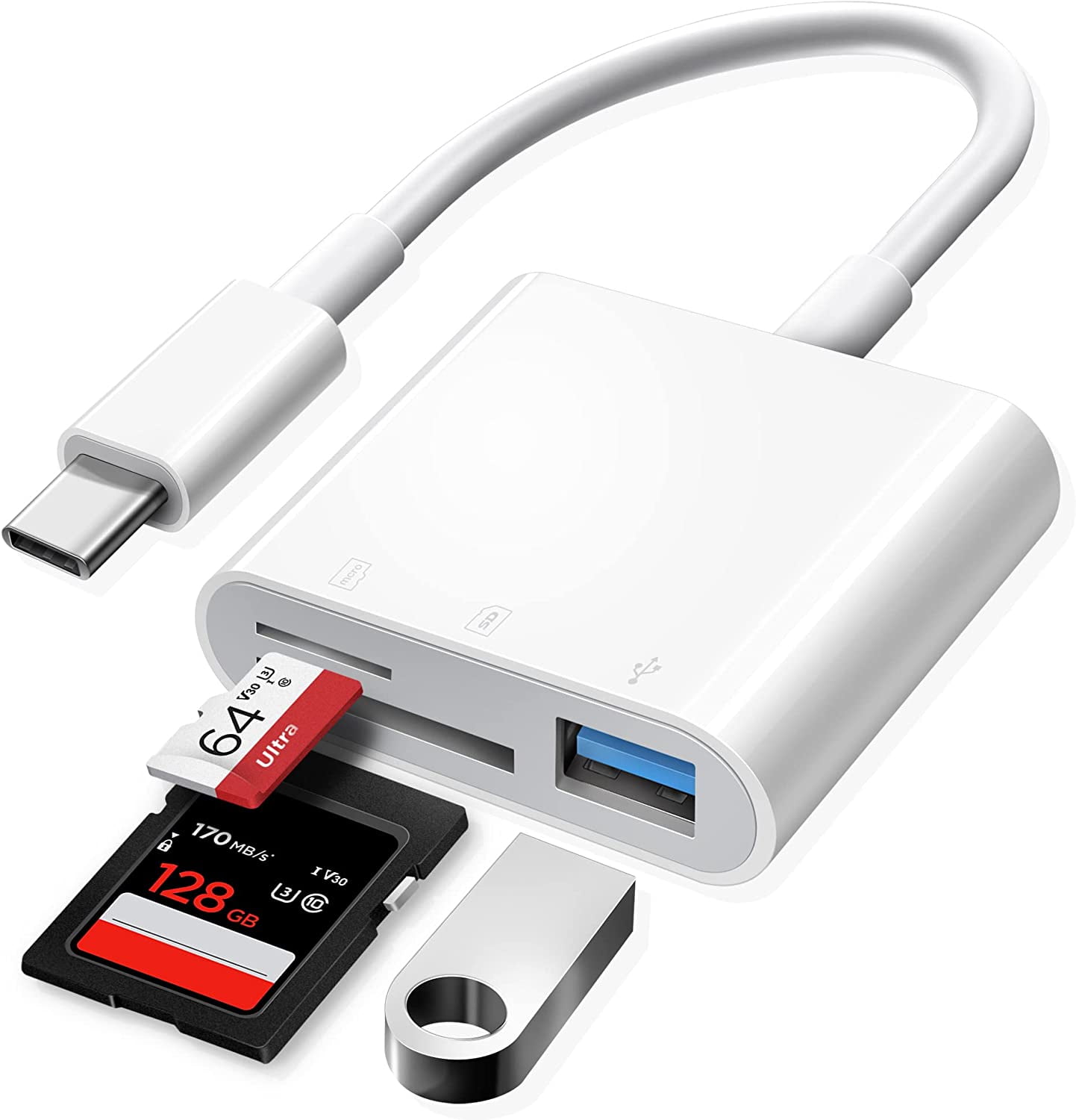 USB C SD Card Reader, Askfv USBC to SD Card Reader for iPad/Mac, Trail Camera USB-C SD Card Reader Viewer for iMac, iPad Pro/Air/Mini, MacBook Pro/Air, Galaxy, and More - Walmart.com
