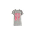thumbnail image 1 of Aeropostale Bold Sparkle Text Embellecido playera para mujer, gris, XS, 1 of 1