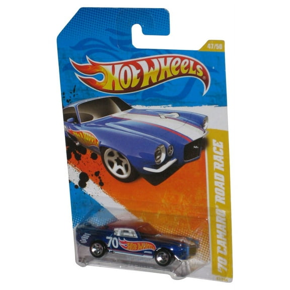 Hot Wheels 2011 New Models 47/50 Blue '70 Camaro Road Race Toy Car 47/244