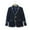 Navy, variant on Girls Cotton Blazer for School Uniform Grey with Navy Trim Kids to Big Kid Sizes 2T-12,Size 9-10 T