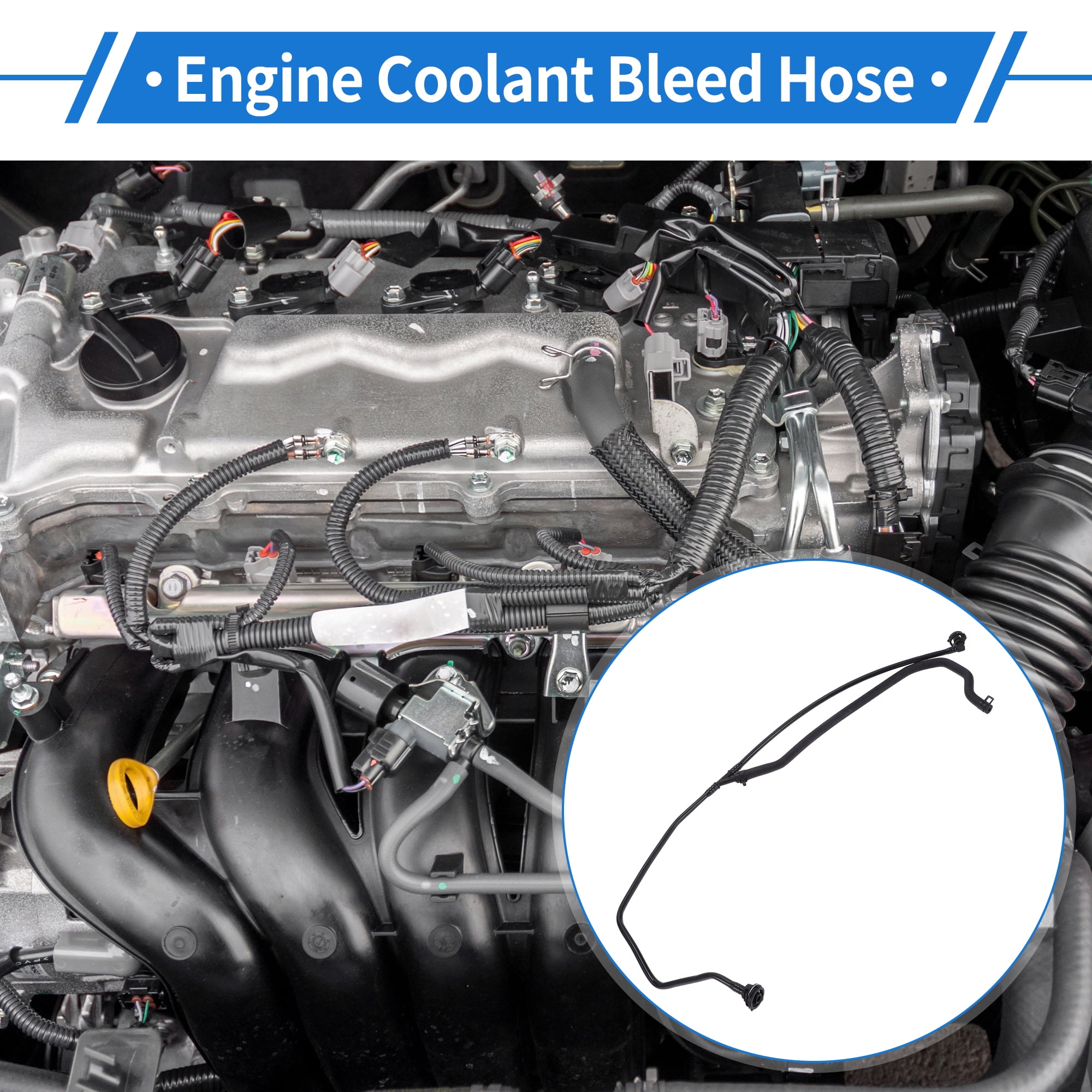 Unique Bargains Engine Coolant Hose for Mercedes-Benz Metris 2.0L 2016-2023 Plastic Black