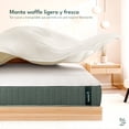 thumbnail image 3 of Dreamlab Manta Ligera con Textura Tipo Waffle – Colcha Suave, Ligera y Transpirable – Estilo Elegante Punto Gofre para Cama o Sofá – Ideal para Todas las Estaciones – Tamaño Queen – Color Marfil, 3 of 10