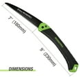 thumbnail image 4 of WORKPRO Folding Saw, Small Hand Pruning Saw with 7 Inch Blade - Portable Camping Saw with Triple Cut Teeth for Trees Trimming Branches Cutting Gardening Hunting, Push Button Lock, 4 of 10