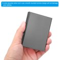 thumbnail image 4 of Uxcell Aluminum Wallet Credit Card Holder 6 Slots Men Women RFID Metal Box Hard Protector Case Grey, 4 of 6