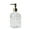 Clear, variant on DQQ153 Retro Glass Soap Dispenser With Pump Light Luxury Hotel Lotion Press Bottle 450ml