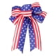 thumbnail image 2 of Lazo de cinta del Día de la Independencia Patriótica | Tema de la estrella de la bandera americana | Lazos con alambre rojo, blanco y azul | Decoración versátil resistente a la intemperie | Para, 2 of 4